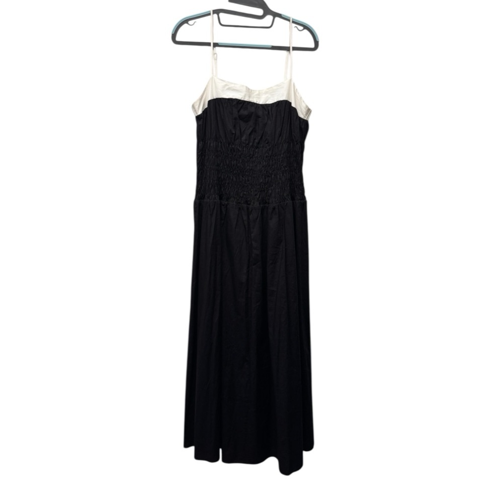 Moon River Strapless Black and Cream Dress